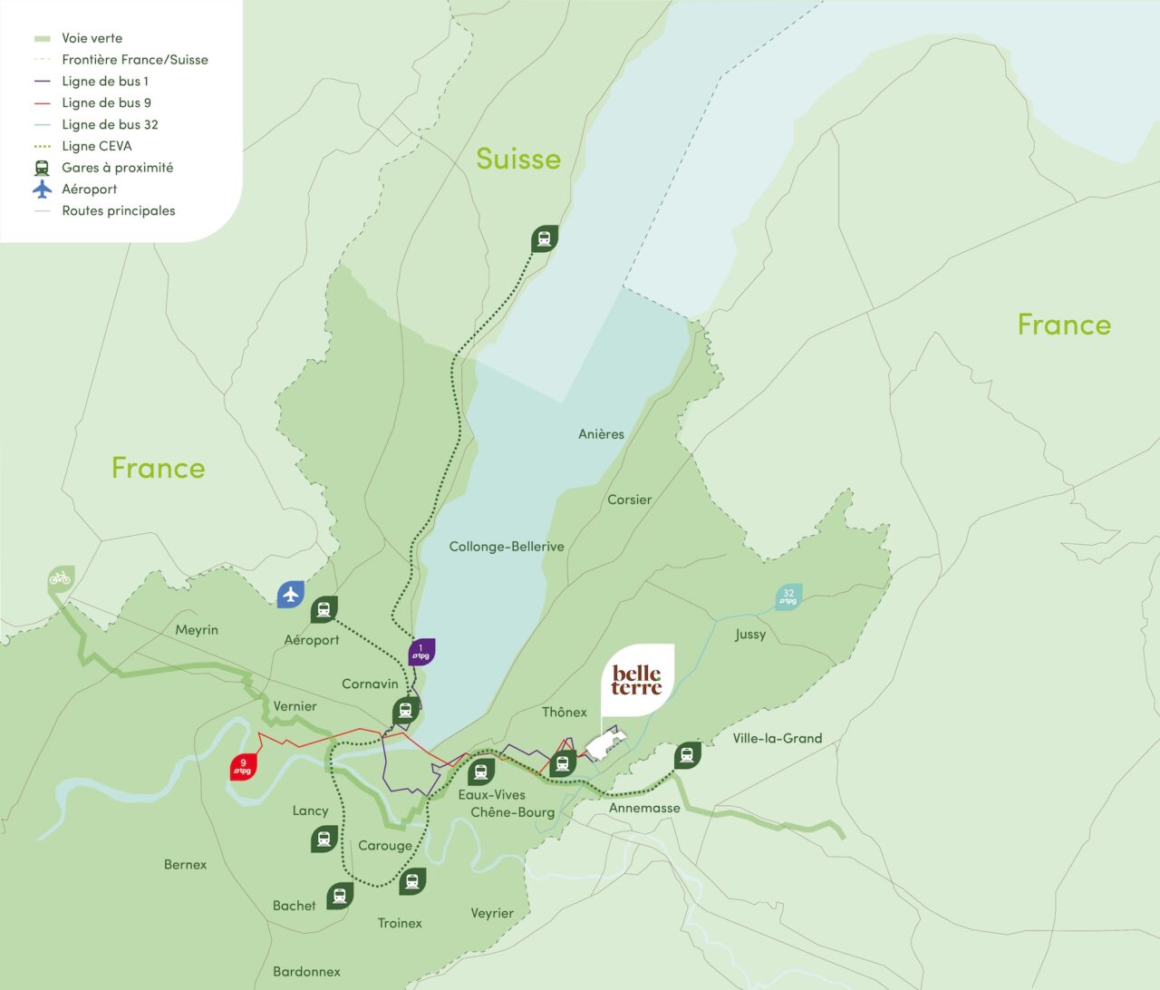 Plan localisation Belle-Terre